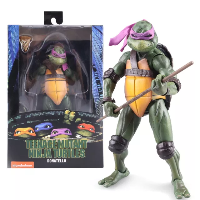 7" NECA Ninja Turtles 1990 Movie TMNT Teenage Movable Toys Mutant Action Figure