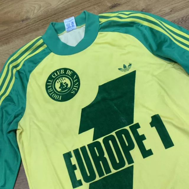 Vintage 1978/79 Ventex Fc Nantes Adidas Heimfussball Shirt Trikot S 2