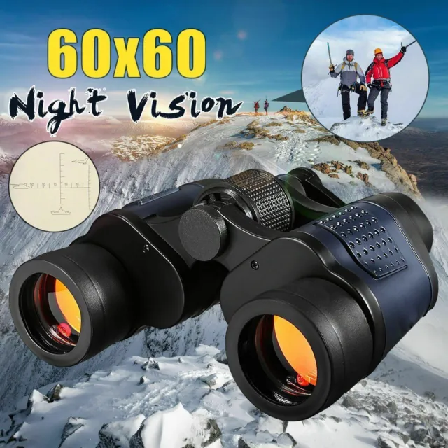 60x60 Wildtiere Feldstecher 3000M Nachtsicht Fernrohr Binoculars Ferngläser Zoom
