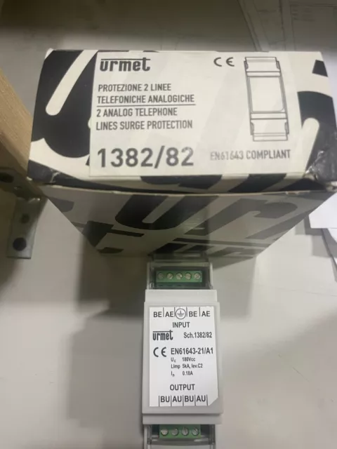 URMET 1382/82 Dispositivo Di Protezione Per 2 Linee Telefoniche