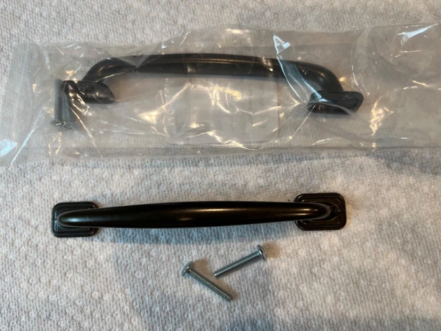 2 Bronze Color Metal Cupboard Doors / Cabinet Pull Handles Brand New 5 1/16”