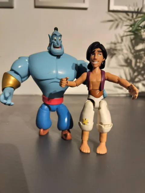 The Disney Store London Aladdin & Genie Action Figures Bundle