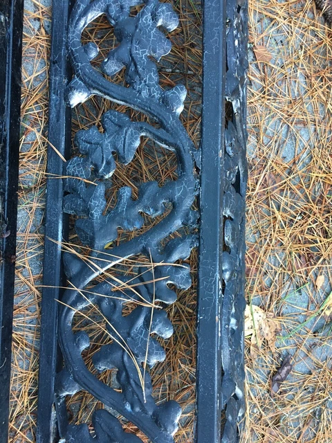porch supports uprights column cast iron metal vintage 7