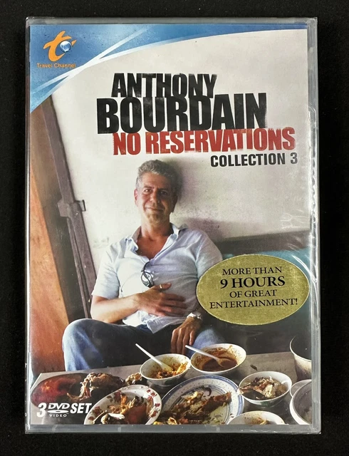 RARE NEW Anthony Bourdain: No Reservations Collection 3 (DVD 2009, 3-Disc Set)