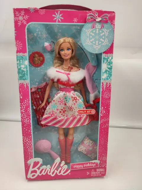 Barbie HAPPY HOLIDAYS 2010 Mattel ONLY AT TARGET EXCLUSIVE NRFB