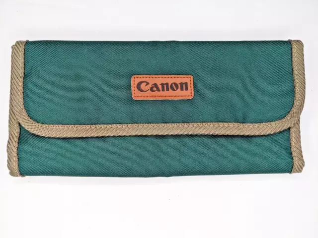 Vintage Green Canon Large 6 Filter Case (holds all filter sizes)