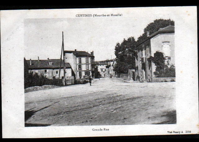 CUSTINES (54) VILLAS animées en 1918