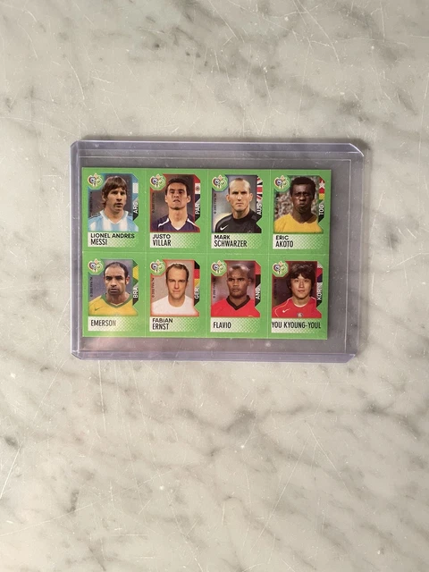 Messi Rookie Panini Sticker 2006 PANINI WORLD Cup Germany Ministicker Lionel Messi Rookie - Mini ...