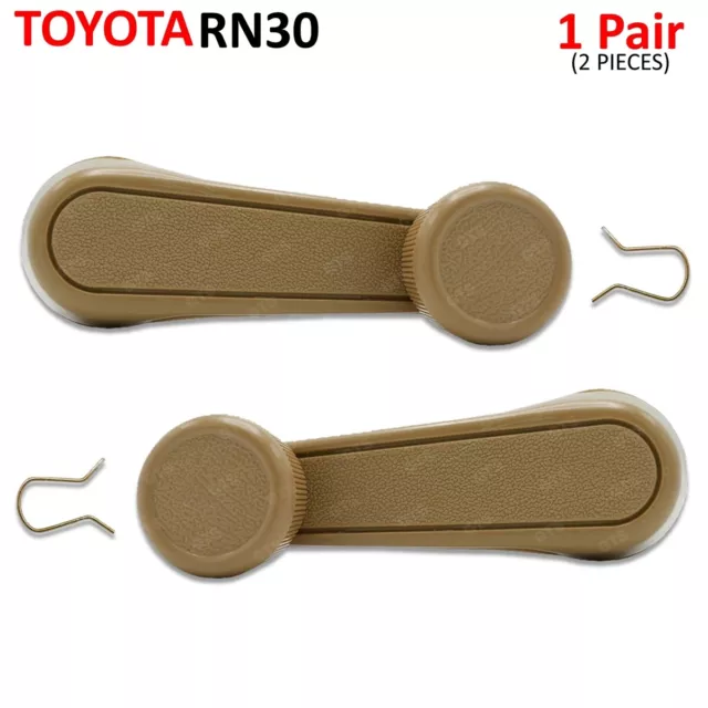 Coppia Maniglia Avvolgitore Finestre Adatta a Toyota RN30 LN40 SR Pick Up UTE 1978 '83