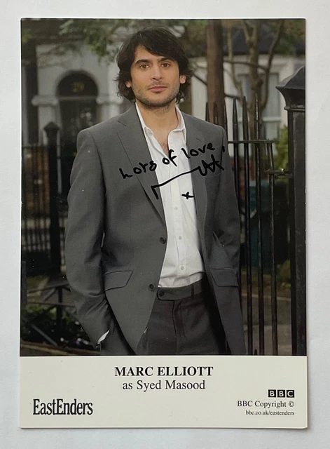 MARC ELLIOTT Genuine Handsigned Eastenders Castcard 6 x 4.