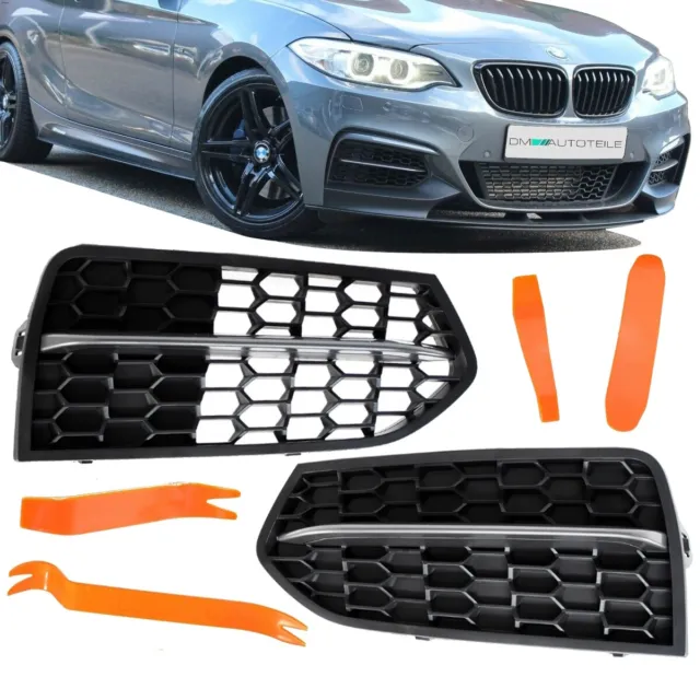 KIT GRILLE PARE-CHOCS grille propre grille grille convient pour BMW F22 F23  M 235 240 M paquet EUR 87,30 - PicClick FR