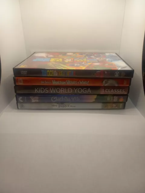 Lot Of 5 Empty Dvd Cases With Insert Sleeve Artworks