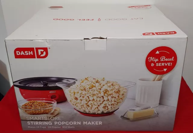 Dash Smartstore Stirring Popcorn Maker Makes 24 Cups Free Shipping