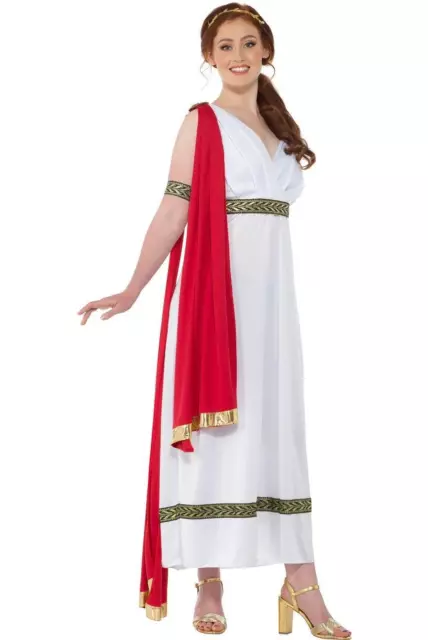 Costume abito elegante donna deluxe imperatrice romana dea greca dea adulta