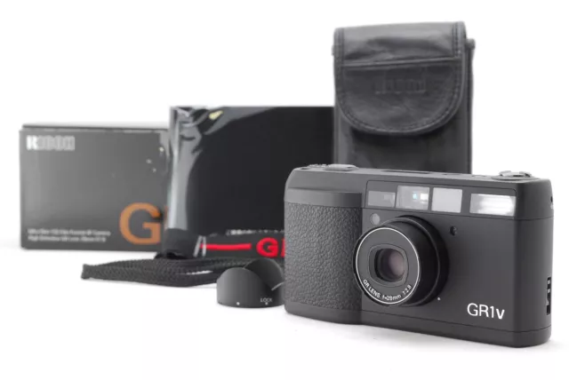 READ [LCD Works MINT] Ricoh GR1v Black Date Point & Shoot 35mm Film Camera JAPAN
