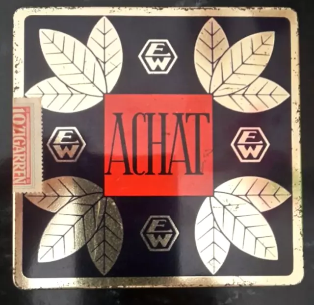 Ancienne boîte cigares vide, Emil Wolsdorff, Hamburg, Art déco années 30/40 Rare