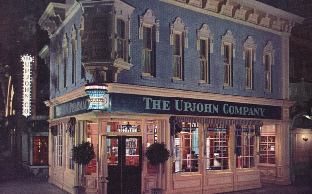 Vintage Postcard Upjohn Company's Old-Fashioned Drugstore In Disneyland Store