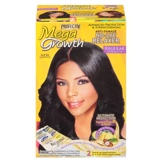 Profectiv Mega Growth  No-Lye Hair Relaxer Regular Touch-Ups Sold in Sachet Pack