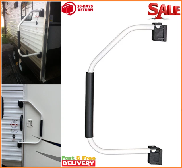 RV STEP ASSIST Handrail Trailer Stair Entry Camper Door Support Outdoor