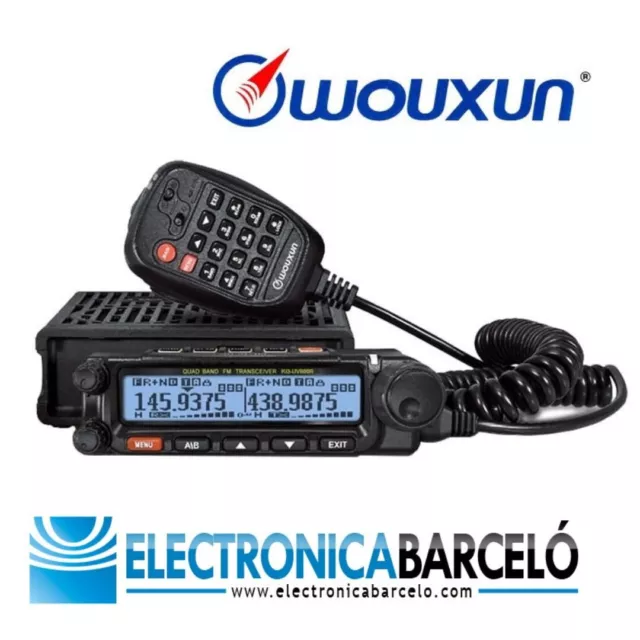 WOUXUN KG-UV980P EMISORA Radioaficionado 4 Bandas Tx Y 7 Bandas Rx