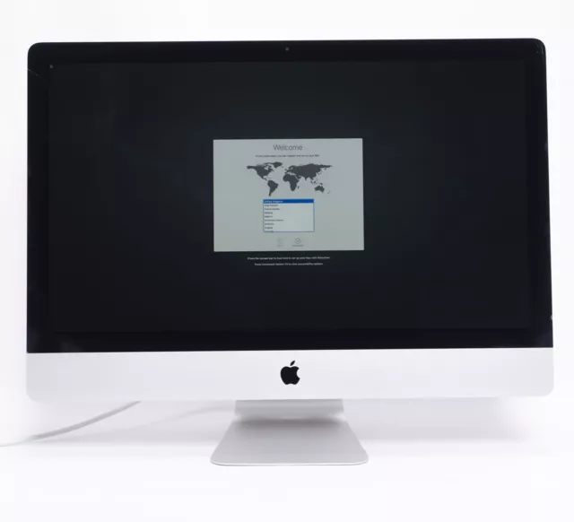 27 Zoll Apple iMac 3,2 GHz i5 8GB RAM 1TB HDD A1419 Mitte 2013 21302 Riss