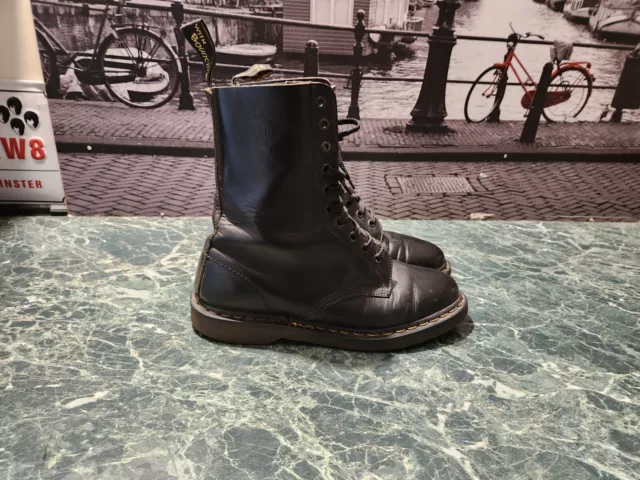DR. MARTENS 1460 PASCAL Men's Black Leather Boots Size UK 8 £39.00 ...
