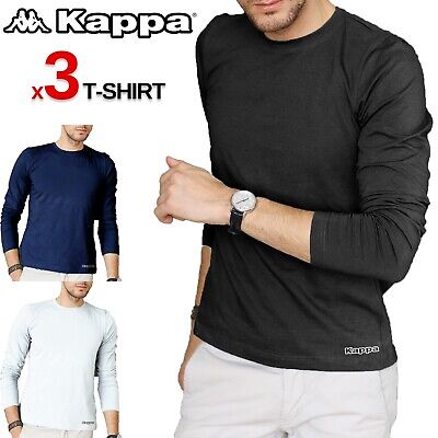 2 3 4 Pack T-shirt Uomo KAPPA Maglietta Intima Invernale Maglia Caldo Cotone