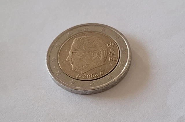 Pièce 2 euros belgique 2008 fautée