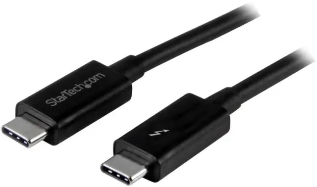 STARTECH - Thunderbolt 3 (USB-C) 20Gb/s Male to Male Lead, 2m Black