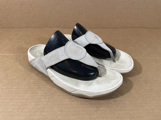 FitFlop 'Oasis' Beige Thong Sandals Suede US 9 Flip Flops