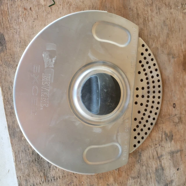 Tapa de repuesto colador de acero inoxidable Revere Ware Excel 9 1/4" de ancho
