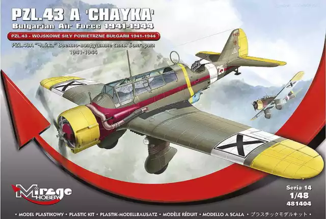 MIRAGE 481404 1:48 PZL.43 A 'CHAYKA' Bulgarian Air Force 1941-1944