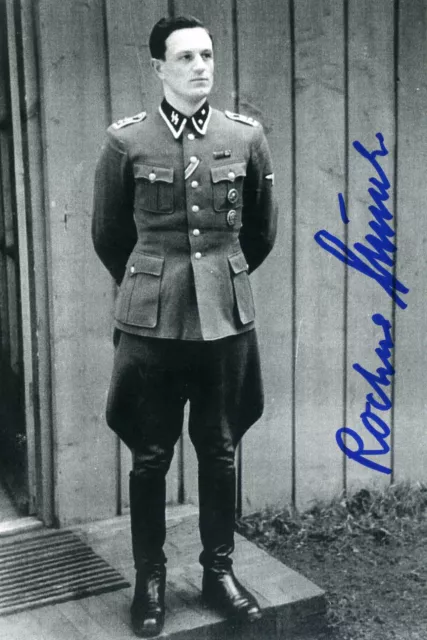 ROCHUS MISCH Signed Photograph - Adolf Hitler's Bodyguard / Courier - preprint