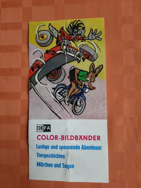 RAR Antik DEFA Verzeichnis Diafilme Color Positiv Bildbänder / 1980 / 35 mm