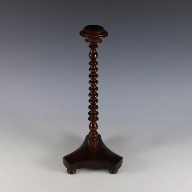 Antique French Handcrafte Wood Hat Stand Barley Twist
