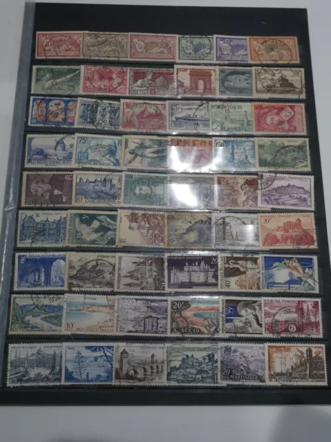 France  Lot 64 Timbres Obliteres Anciens. Bonne Cote