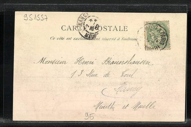 CPA Ermont, La Gare,  vue de La Gare 1902 2