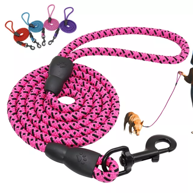 5FT Dog Leash Small and medium-sized Pet Rope Nylon Leads with Comfy Handle