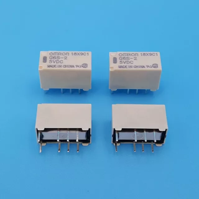 10Pcs OMRON G6S-2 DC5V 8-Pin DPDT PCB Mount Mini Signal Relay