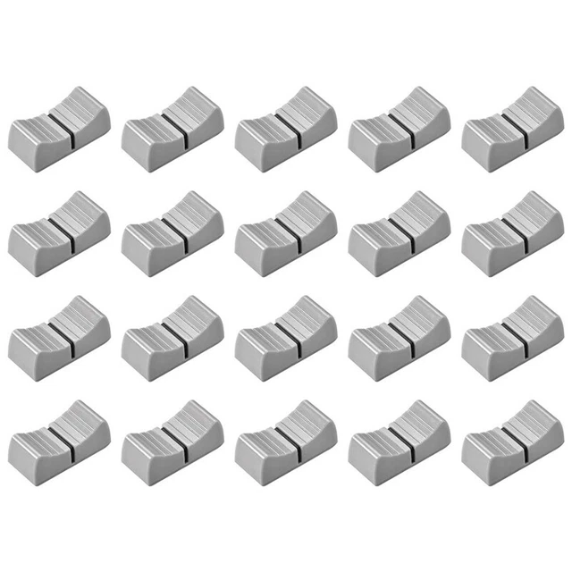 20pcs 24mmx11mmx10mm Consoles Blender Sliding Controller Fader Knobs Replacement f S4M6
