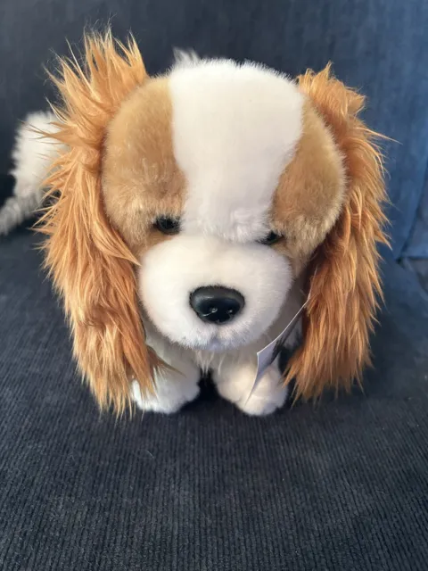 Auswella Plush Cavalier King Charles Spaniel Ellie Puppy Dog- Stuffed Animal Toy