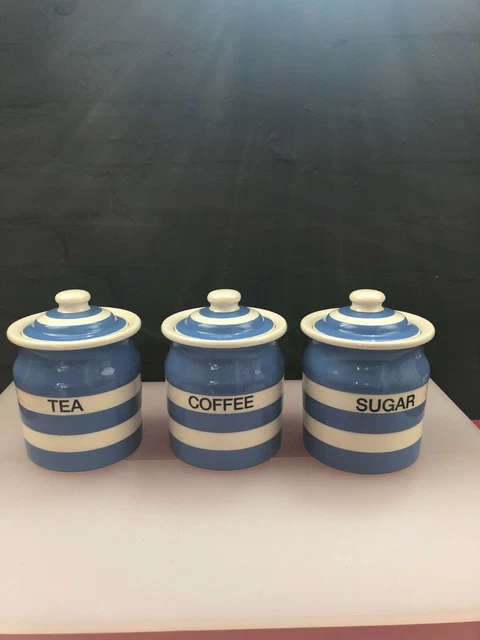 Cornishware tea coffee best sale sugar