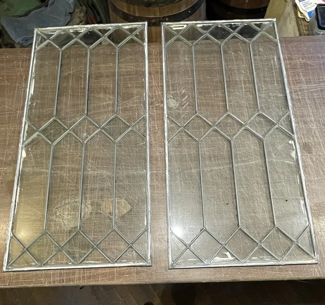 Set leaded glass windows