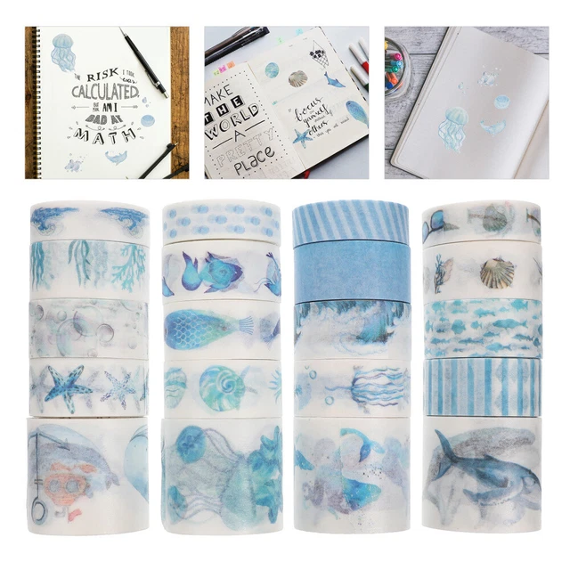 20 Rolls Washi Tape Set Japanese Paper Child Craft Tapes Scrapbooking