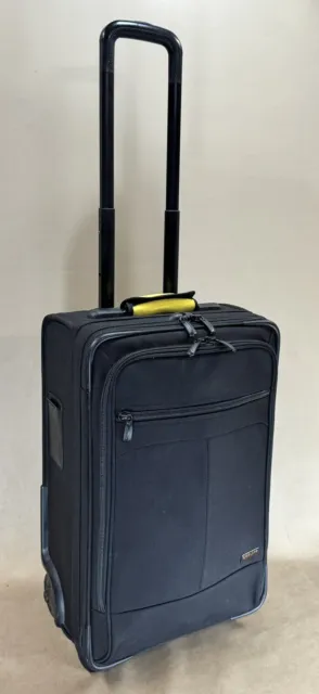 Kirkland Signature Black 22” Upright Expandable Wheeled Carry On Suitcase 515223