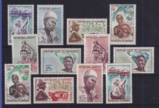 Dahomey 1963 tribus nativas Mi.-N.o 200-211 sin usar **