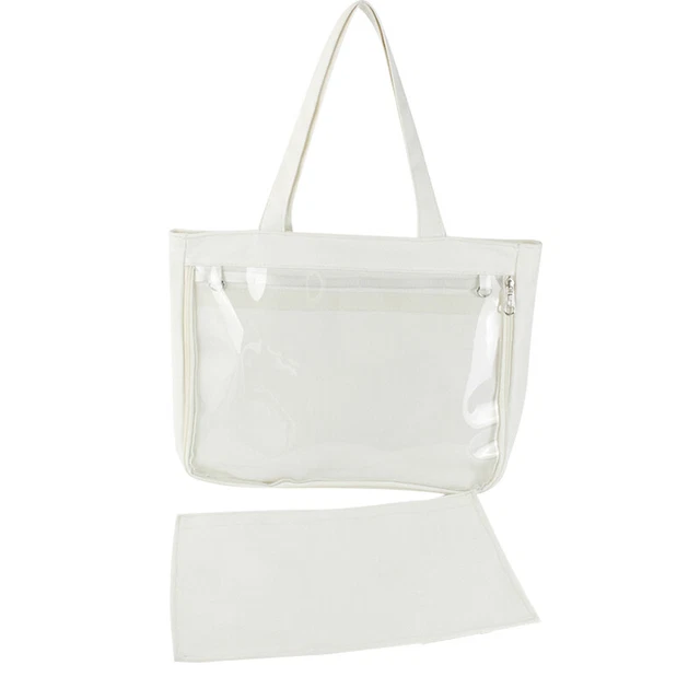 Lolita Canvas Handbag JK Sweet Transparent Clear Itabag Shoulders Bag Cosplay