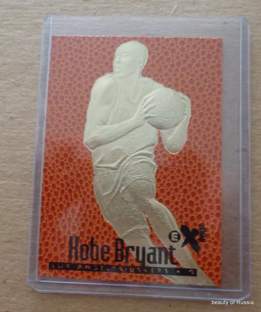 1996-97 KOBE BRYANT Feel The Game NBA SKYBOX EX-2000 ROOKIE 23 KT GOLD Card