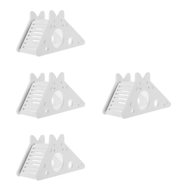 4 PIEZAS Casa de hámster Escalera Mascota Casa para dormir Conejillos de indias Escalera Casa para ratones