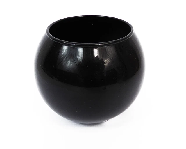 Bolo In Vetro Colorato Nero D.12 Cm Basic Decorazione Arredo